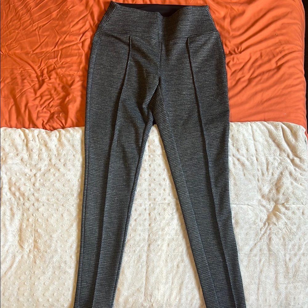 Gray High-Waisted Pants